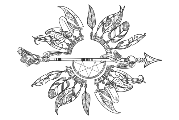 Download Tribal Dreamcatcher with Indian Arrow. R - India Collection