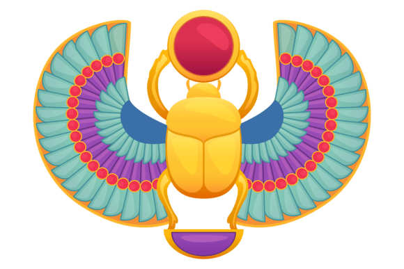 Download Scarab Icon. Sacred Egypt Golden Bug Sym - Gold Collection