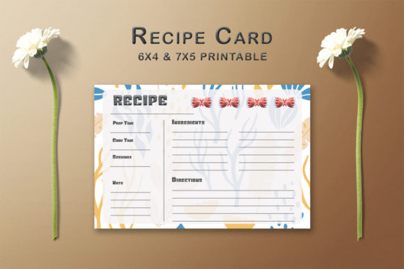 Download Decorative Pattern Recipe Card Template - Decorative pattern Collection