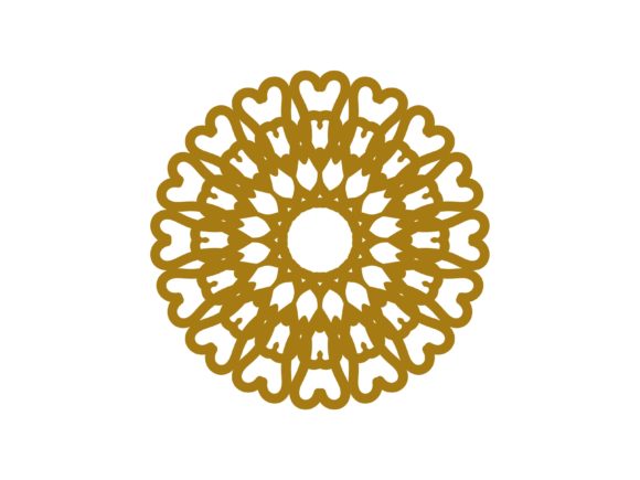 Download Mandala Gold Ellipse Ornament - Gold Collection