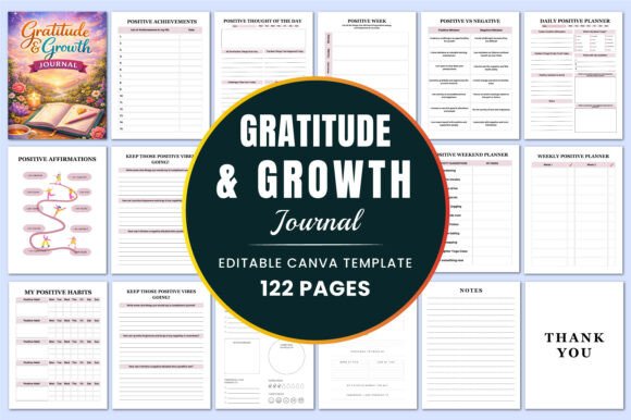 Download Gratitude &amp; Growth Journal KDP Interiors - Kdp interior Collection