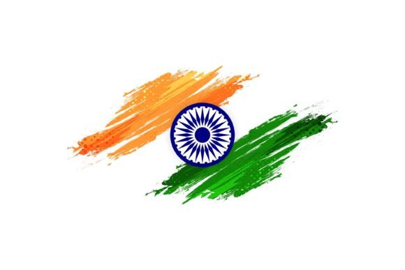 Download India Flag Background with Brush Style - India Collection