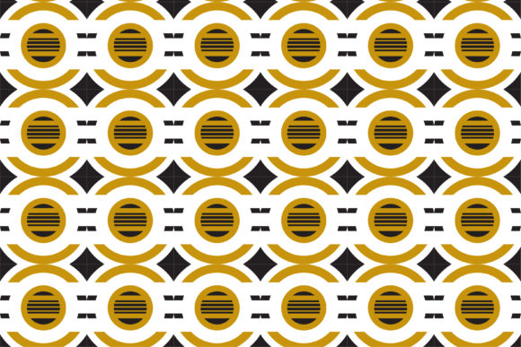 Download Gold Black Circle Pattern - Gold Collection