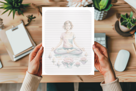 Download Stationary Paper Yoga Meditation Decor - Meditation Collection